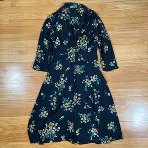 Vintage 50/60s Rayon Flora Dress McKettrick Nrief